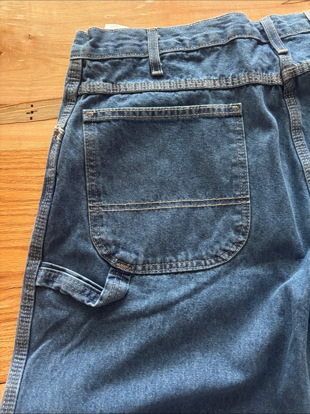 Dickies Men's Relaxed Fit Carpenter Jeans - Light Blue Denim - Picture 8 of 8
